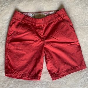 J. Crew classic twill chino weathered & broken-in red